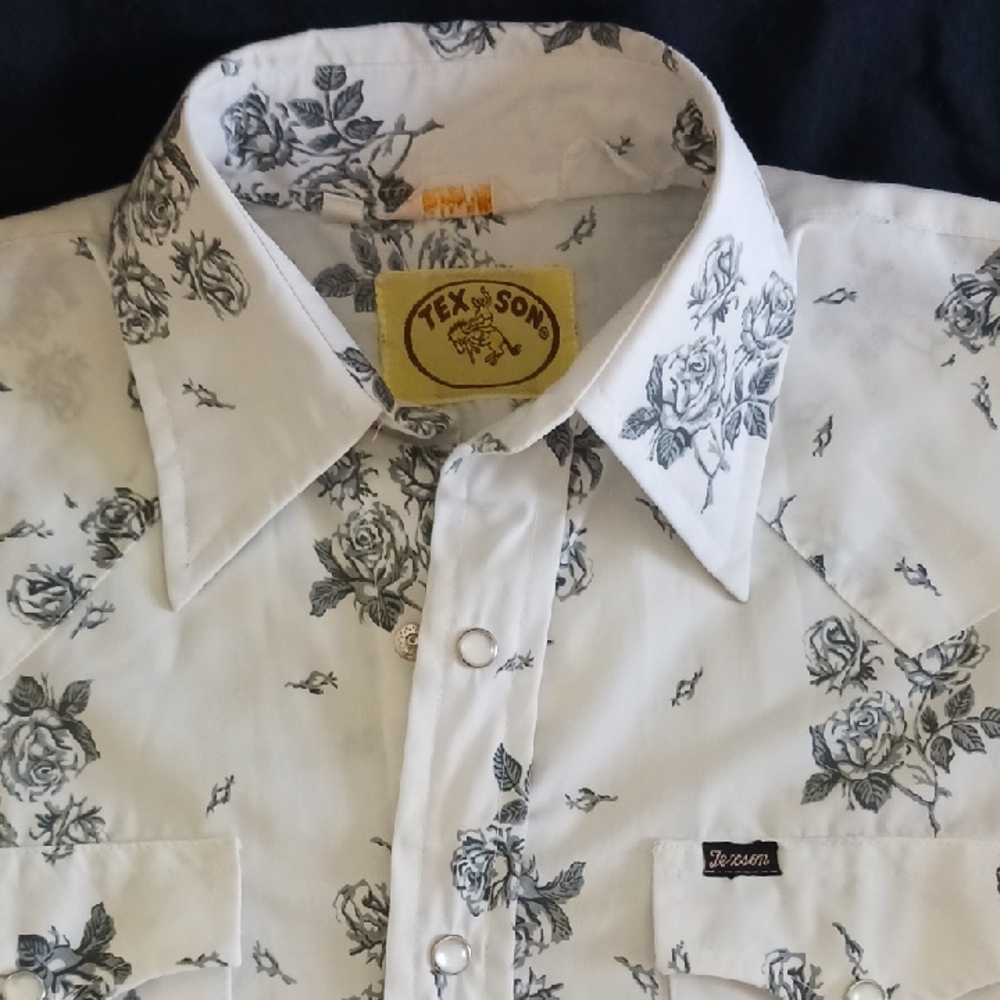 Vintage Western Floral Button Down